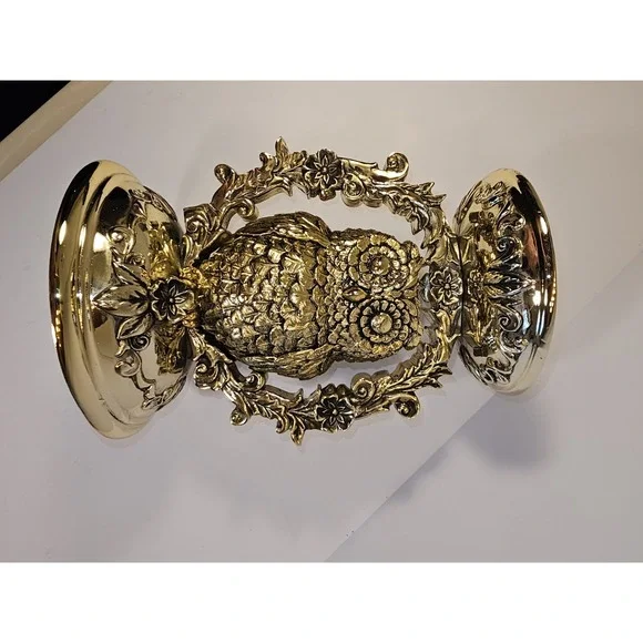 Ornate Owl Bath & Body Works Candle Holder New Fall Series 7.5" Tall X 6" Wide - Picture 8 of 8